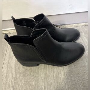 Sun + Stone Classic Black Ankle Booties